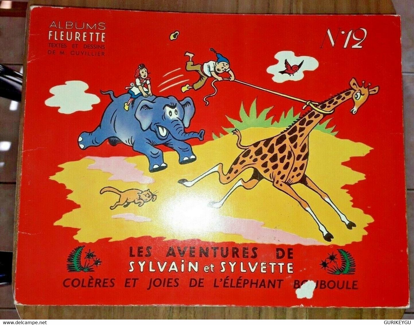 Bd Souple SYLVAIN Et SYLVETTE N° 12 Cuvillier  FLEURUS 1958 - Sylvain Et Sylvette