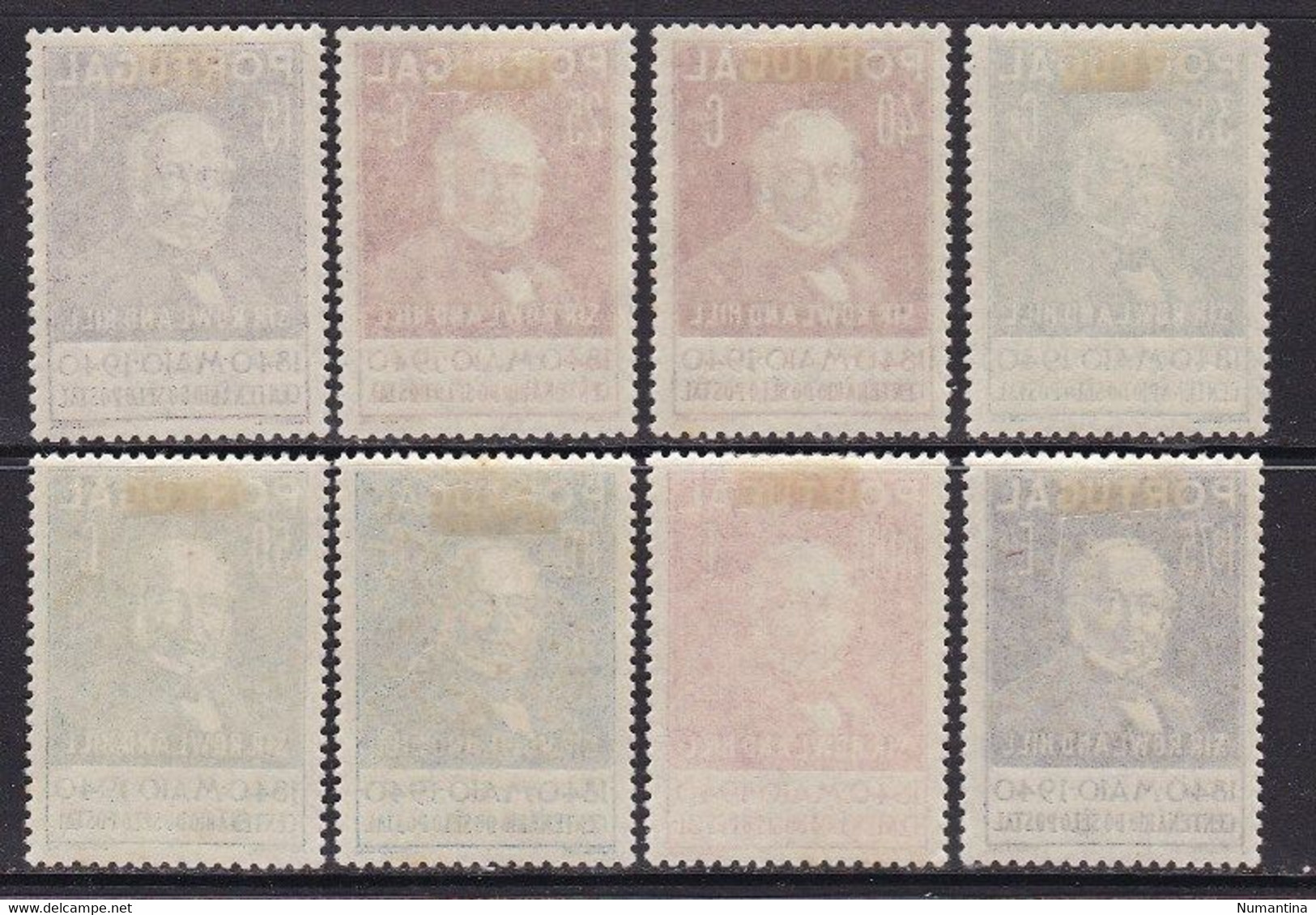 PORTUGAL - 1940 - YVERT  - 600/607 - Sir Roland Hill - MH - Valor Catalogo 60 € - Unused Stamps