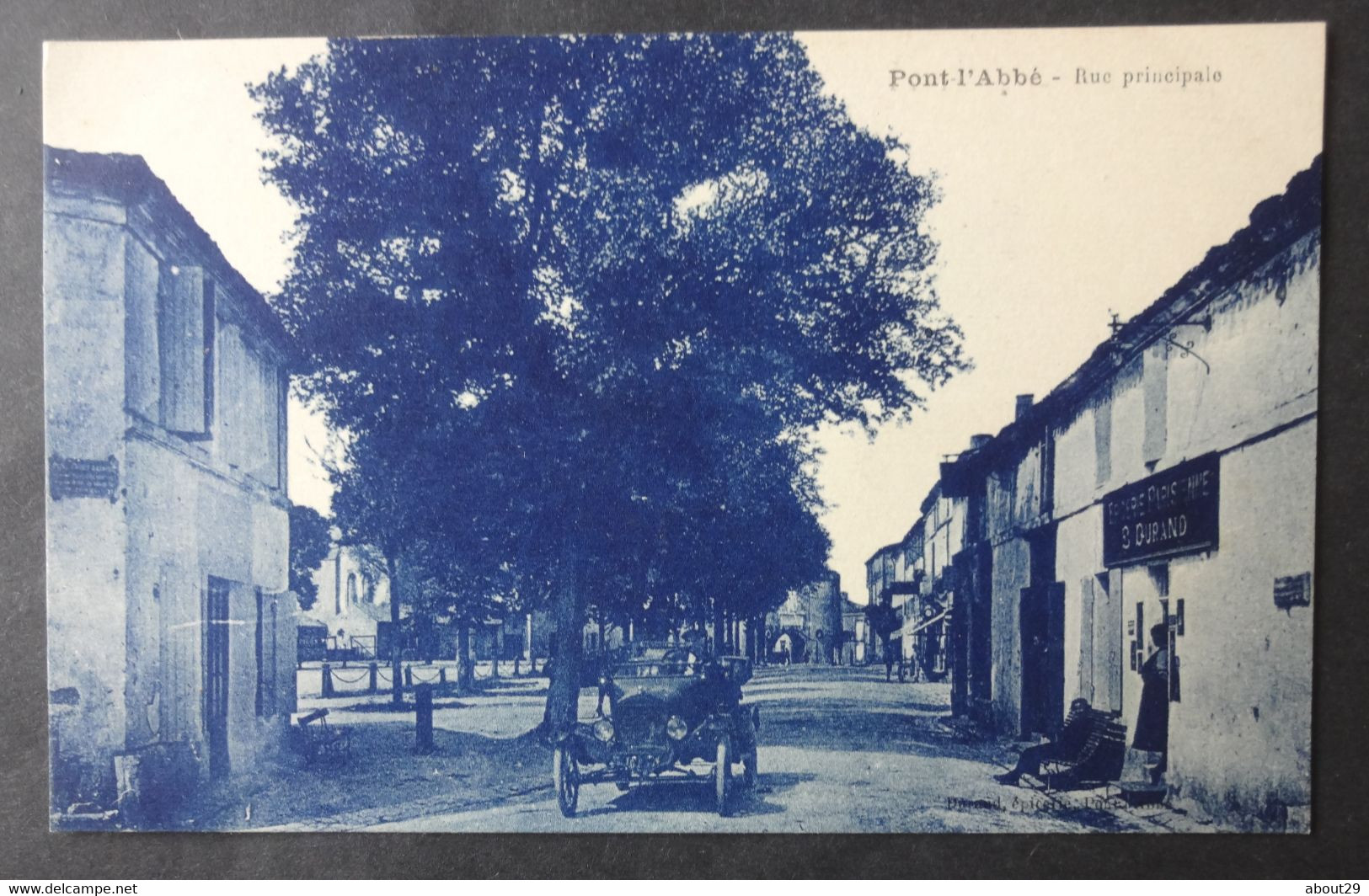 CPA 17 PONT L'ABBE D'ARNOULT - Rue Principale - Vieille Voiture - Edit. Thiriat - Réf. G 245 - Pont-l'Abbé-d'Arnoult