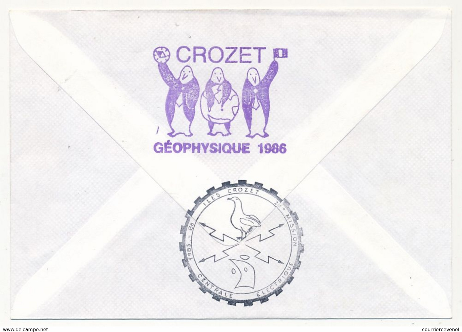 TAAF - Env. Affr 2,10 BCA VAR A608, OMEC Alfred Faure Crozet 5/4/1986 + Patrouilleurs Albatros + Divers - Storia Postale