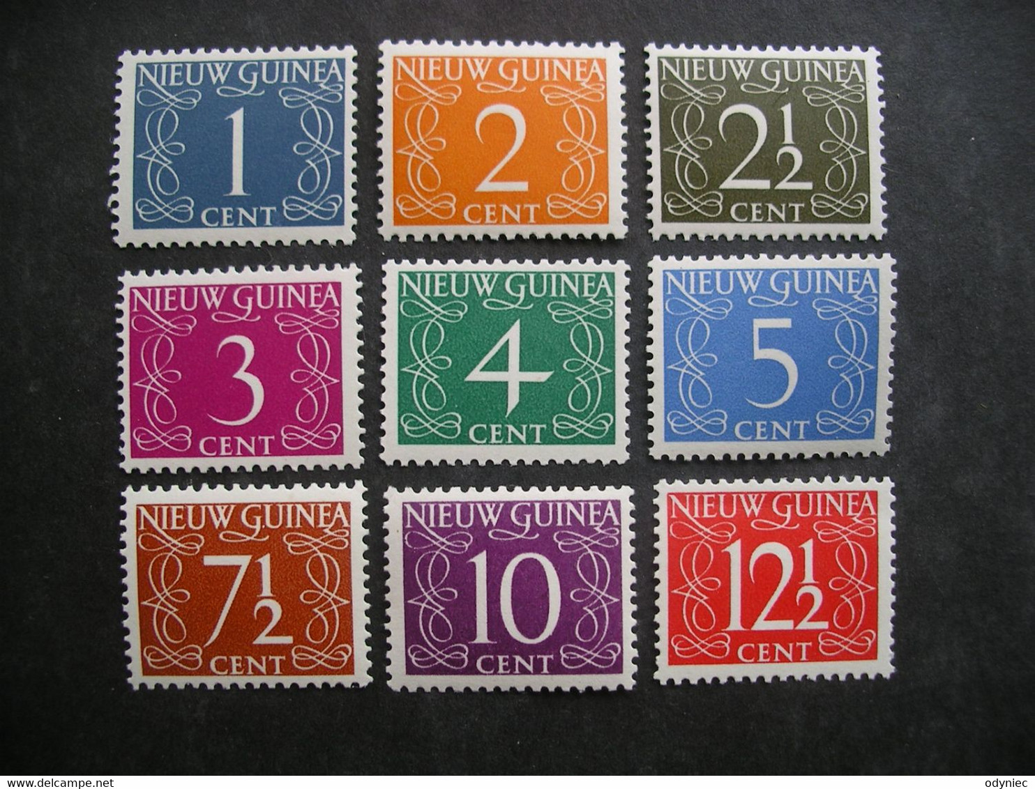 NETHERLANDS NEW GUINEA Numerals 1950 MNH - Nederlands Nieuw-Guinea