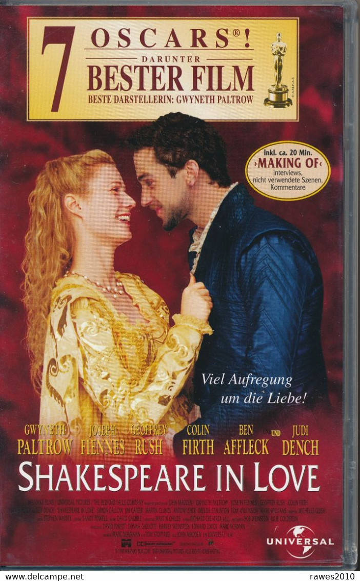 Video : Shakespeare In Love Mit Gwyneth Paltrow, Ben Affleck, Judi Dench, Geoffrey Rush 1998 - Romantiek