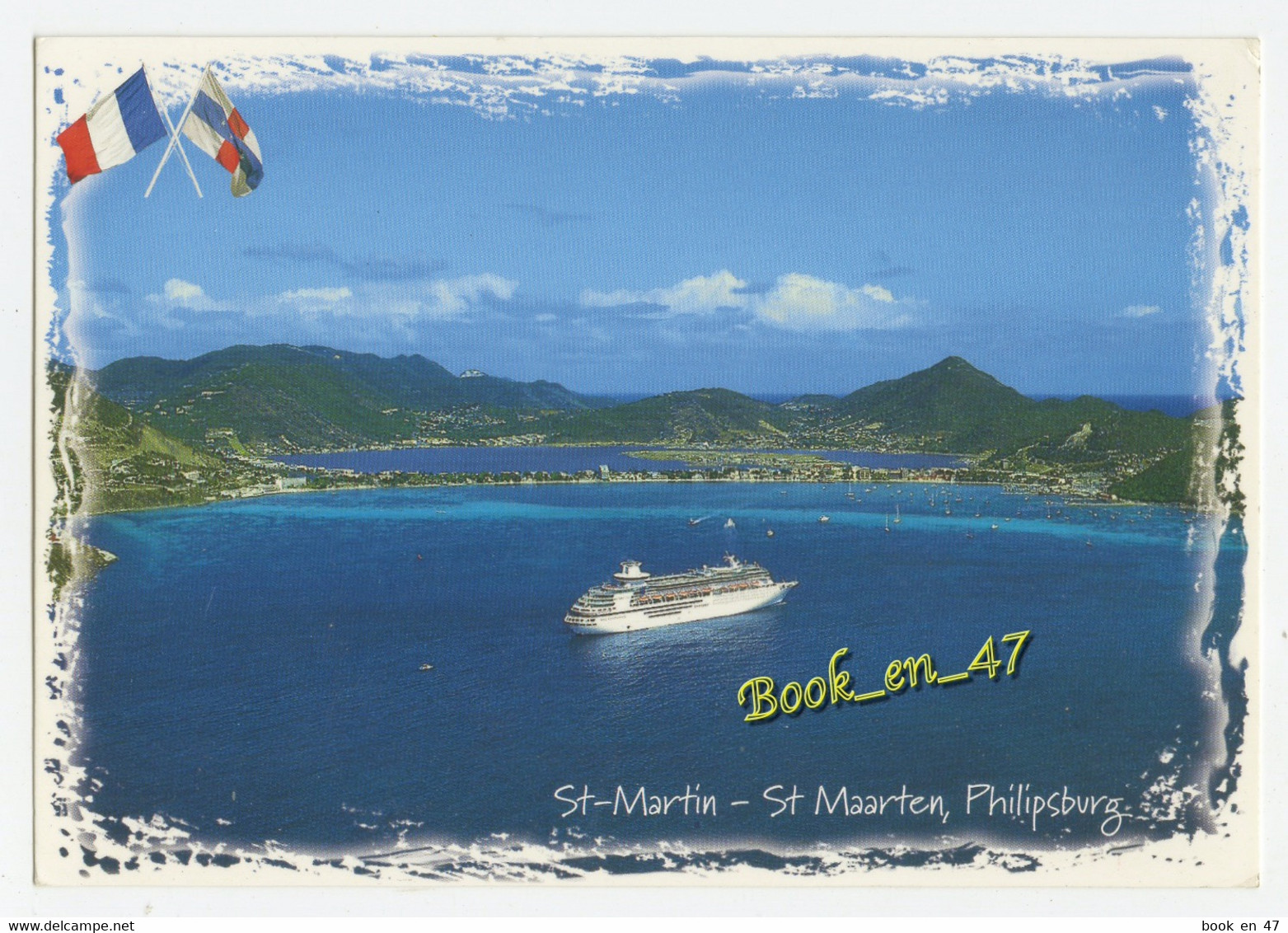 {61293} Antilles Néerlandaises , Sint Maarten , Saint Martin Philipsburg ; Paquebot - Saint-Martin