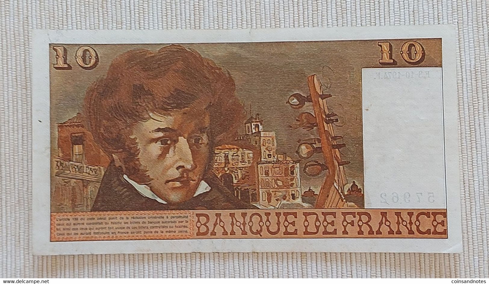 France 1974 - 10 Francs ‘Berlioz’ - No M.88 57962 - P# 150a - Near UNC - 10 F 1972-1978 ''Berlioz''
