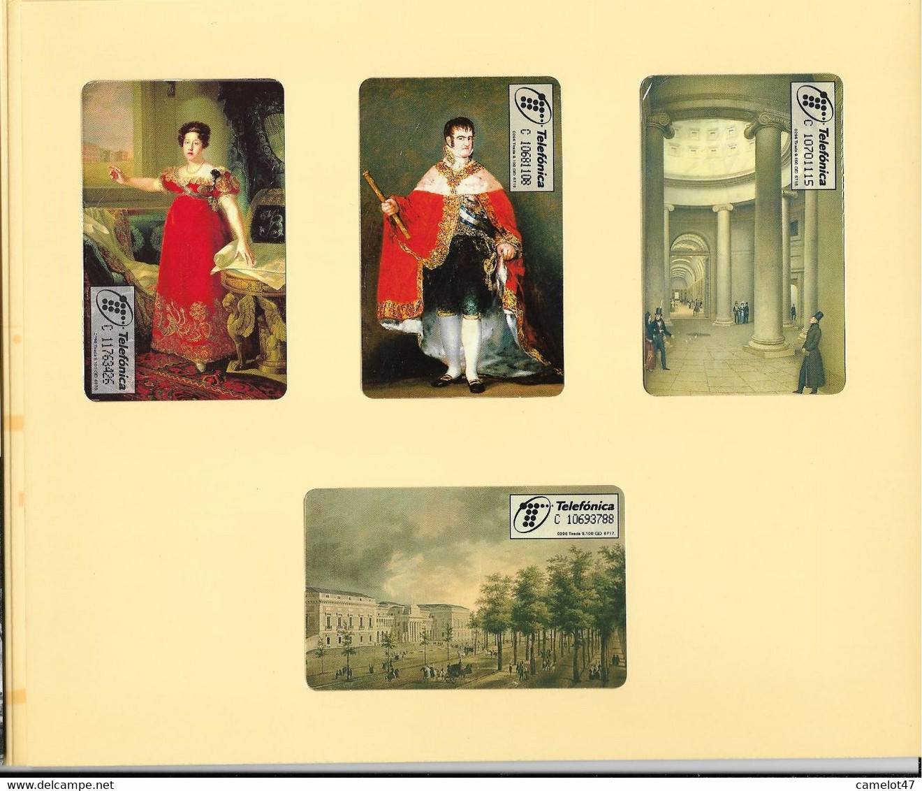 Spain Prado Museum, 4 Chip Phone Cards, Private, Limited Edtion In Folder # P-180-181-182-195 Folder - Pintura