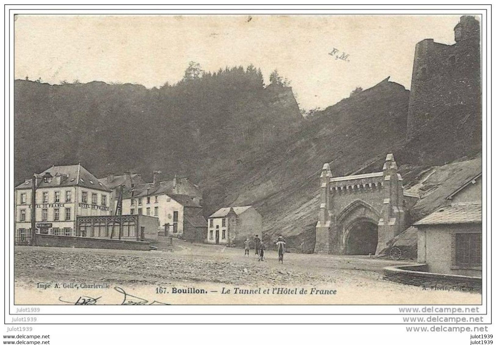 BOUILLON ..-- ECHASSEURS . DOUANE . 190?  Vers LOUVAIN ( Melle Mariette DIEUDONNE ) . Voir Verso . - Bouillon