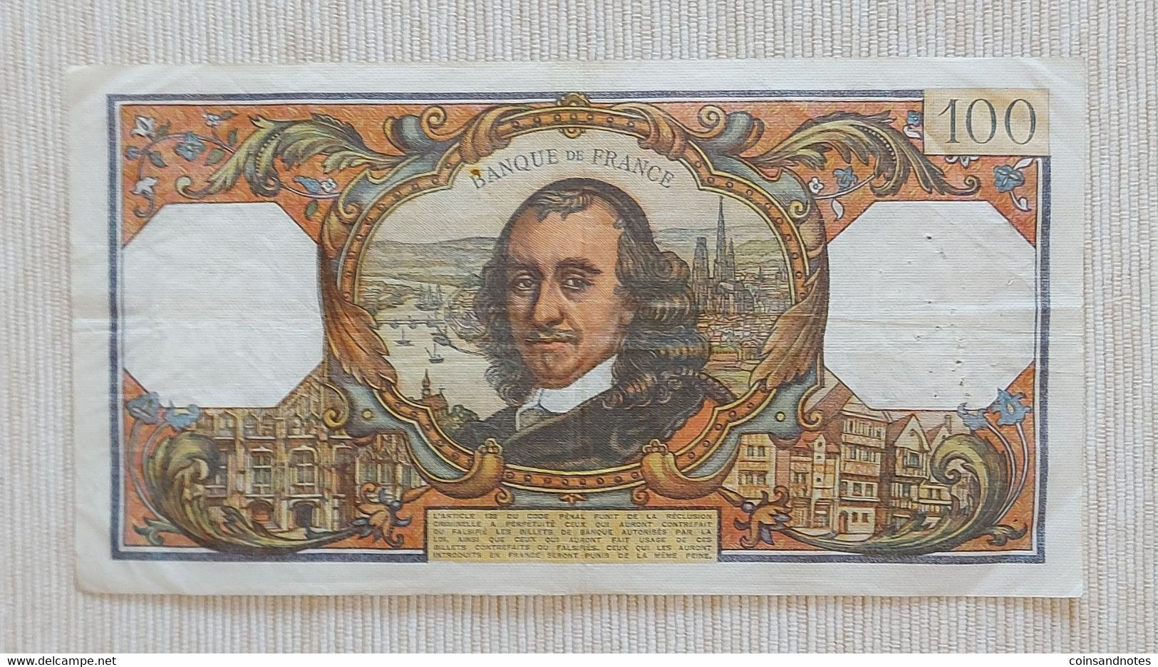 France 1974 - 100 Francs ‘Corneille’ - No T.814 50978 - P# 149d - VVF - 100 F 1964-1979 ''Corneille''