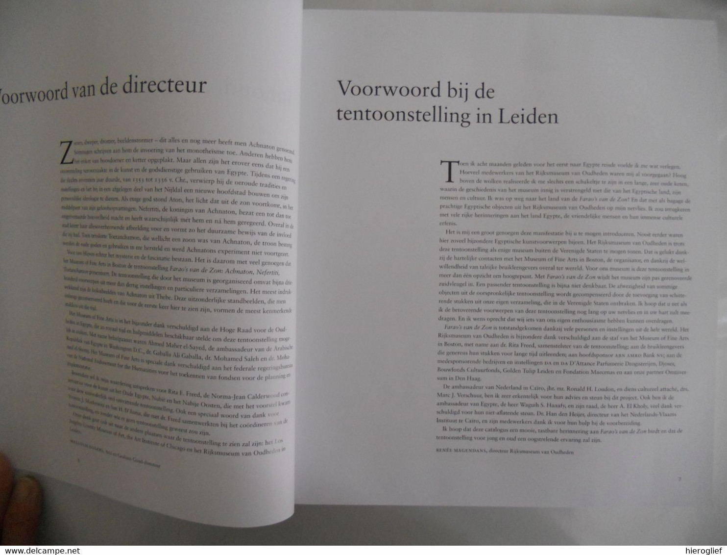 FARAO'S VAN DE ZON Achmaton Nefertiti Toetanchamon Leiden Rijksmuseum Voor Oudheden Egypte - Histoire