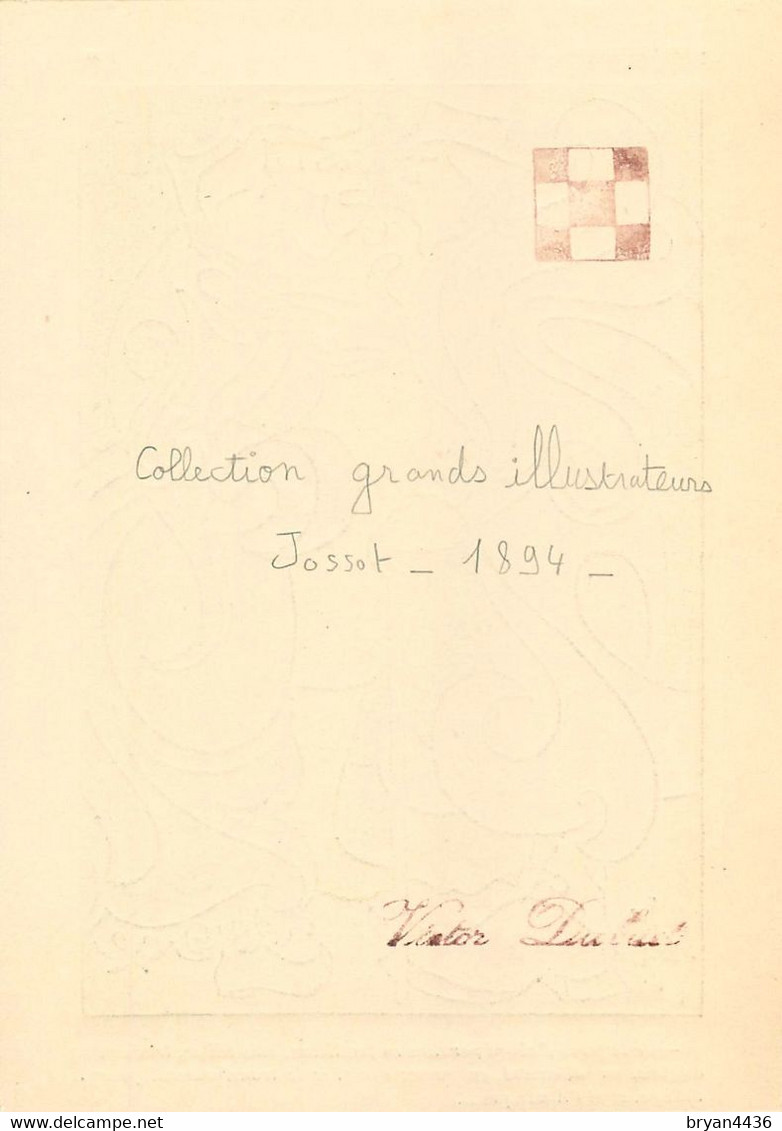 JOSSOT - ILLUSTRATEUR - Les ARTISTES N°11 - RARE CARTE COLLECTIONNEUR D'époque - édition Originale -1894 -TRES BON ETAT - Jossot