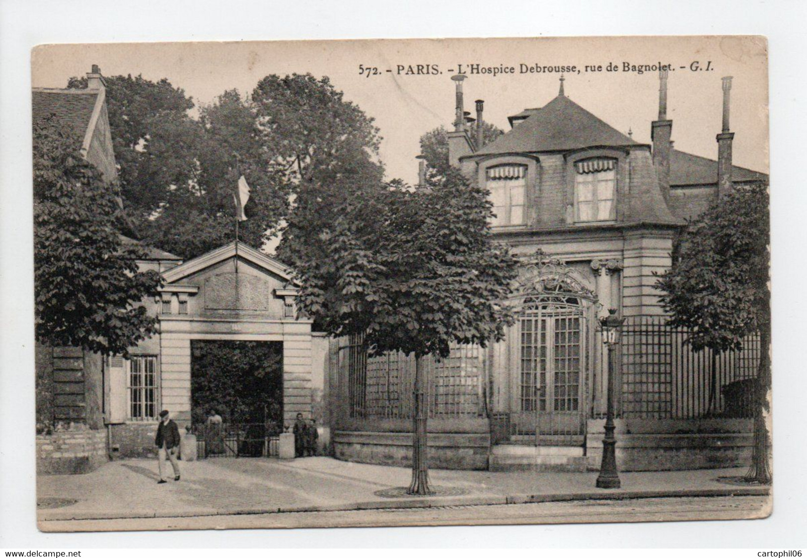 - CPA PARIS (75) - L'Hospice Debrousse, Rue De Bagnolet - Edition G. I. 572 - - Gesundheit, Krankenhäuser