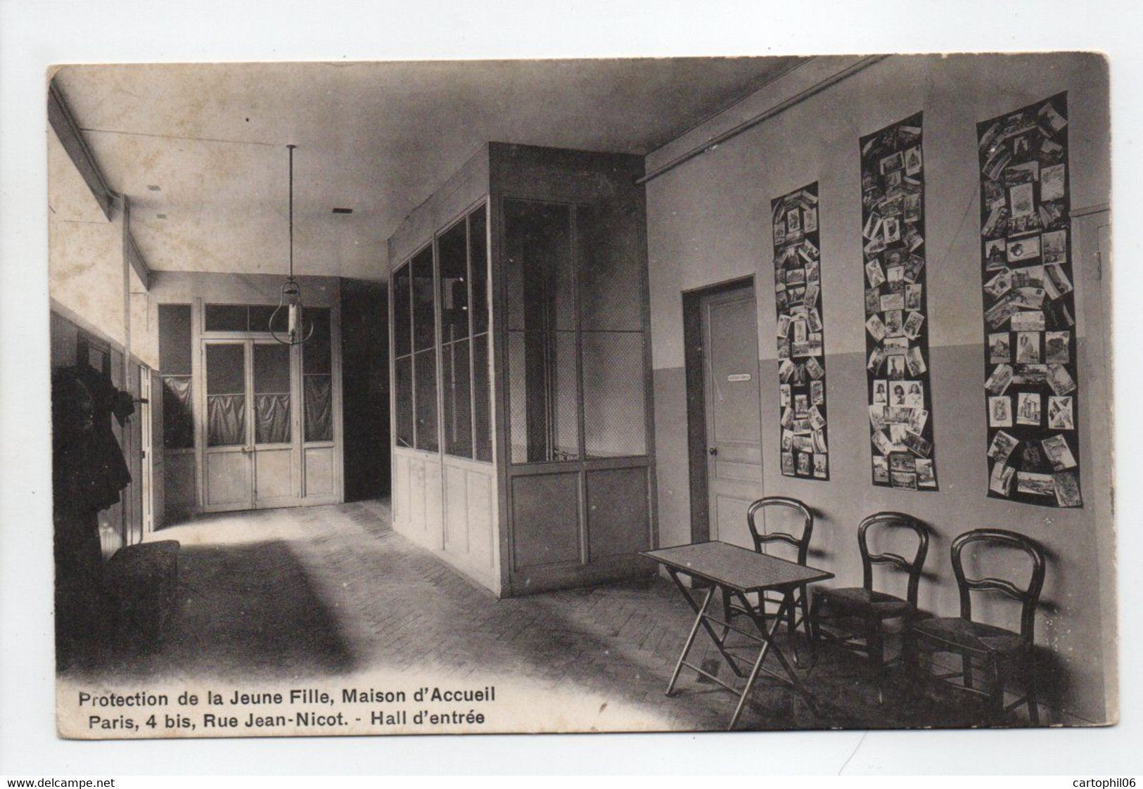 - CPA PARIS (75) - Protection De La Jeune Fille, Maison D'Accueil - 4 Bis, Rue Jean-Nicot - Hall D'entrée - Photo BREGER - Gesundheit, Krankenhäuser