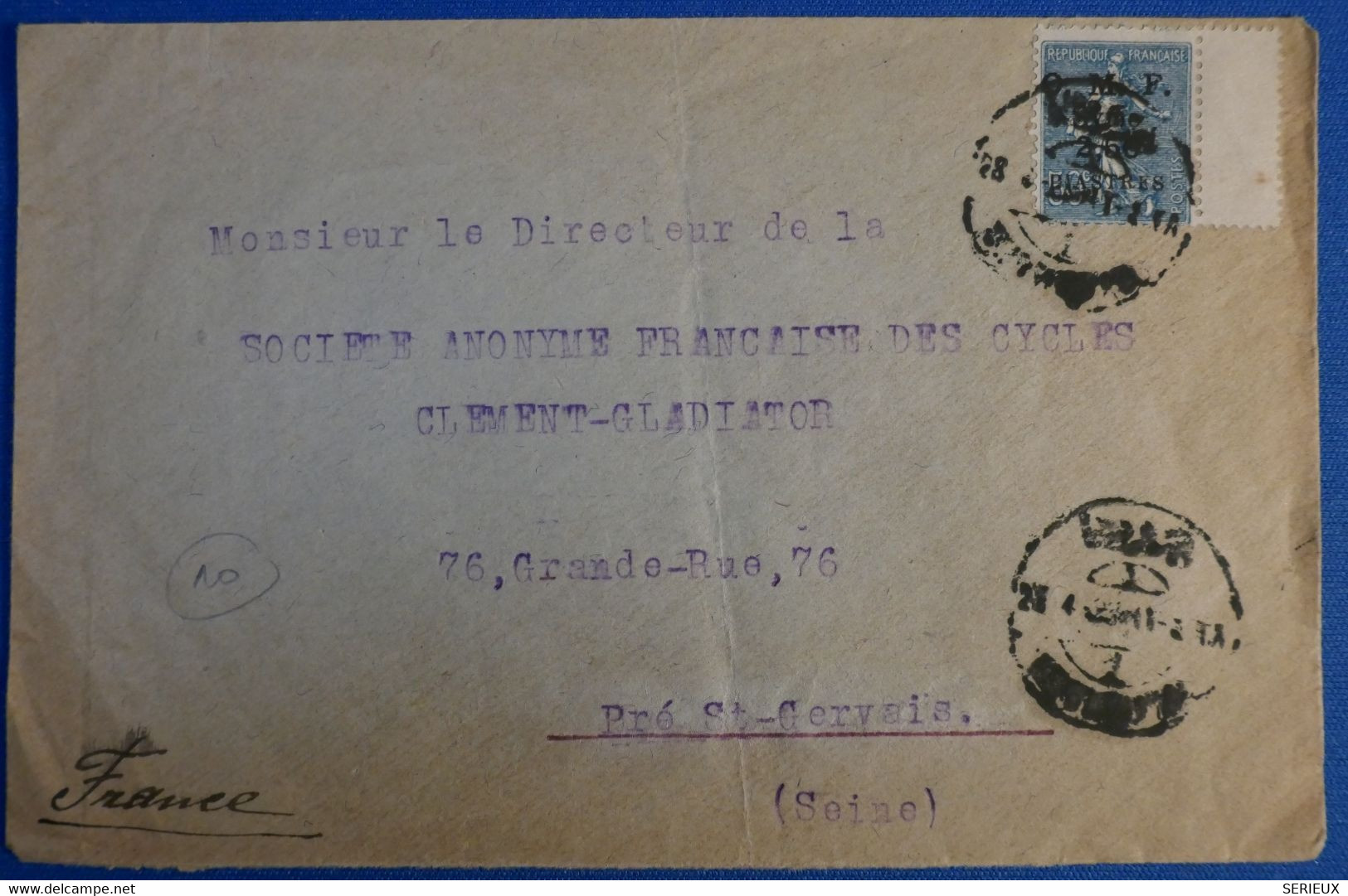 M11 SYRIE BELLE LETTRE ASSEZ RARE 1946 POUR PRE ST GERVAIS + T.P BORD DE FEUILLE +AFFRANCHISSEMENT INTERESSANT - Covers & Documents