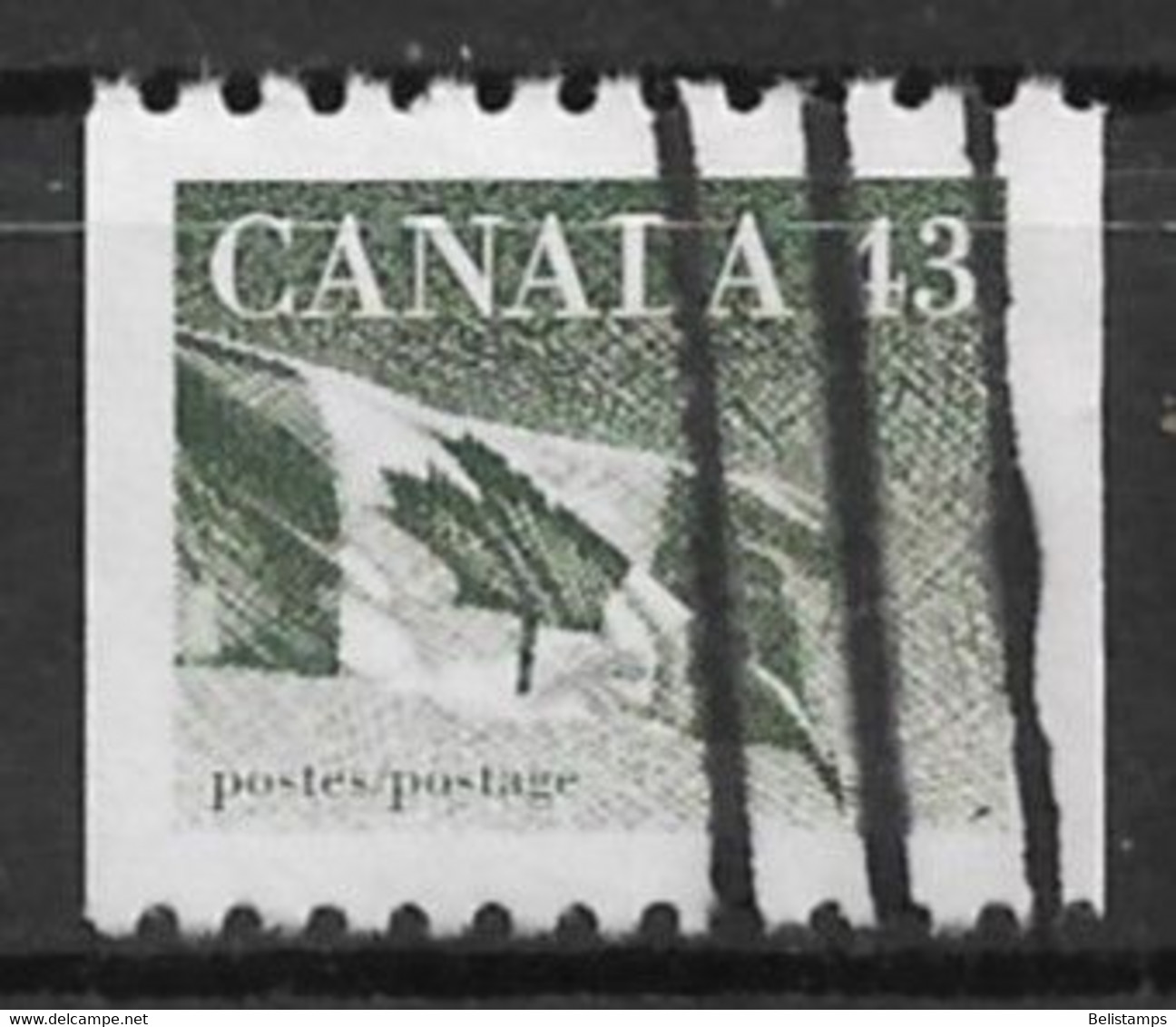 Canada 1992. Scott #1395 (U) Flag - Rollen