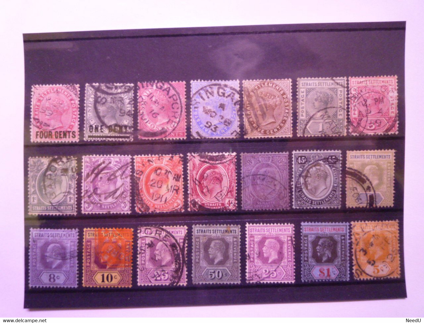 GP 2021 - 232  LOT De TIMBRES ANCIENS De STRAITS SETTLEMENTS  XXX - Singapur (...-1959)