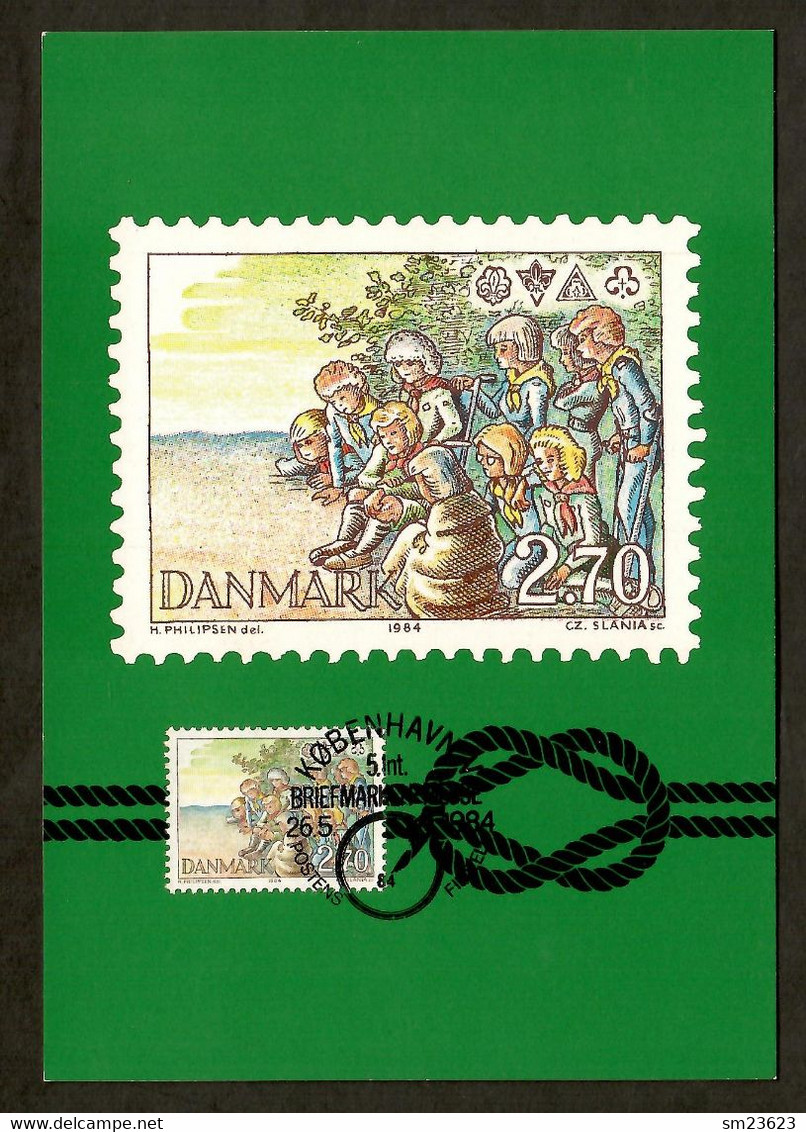 Dänemark 1984 Mi.Nr. 805 , Pfadfinder - Maximum Card - Köbenhavn 26.5.1984 - Cartoline Maximum