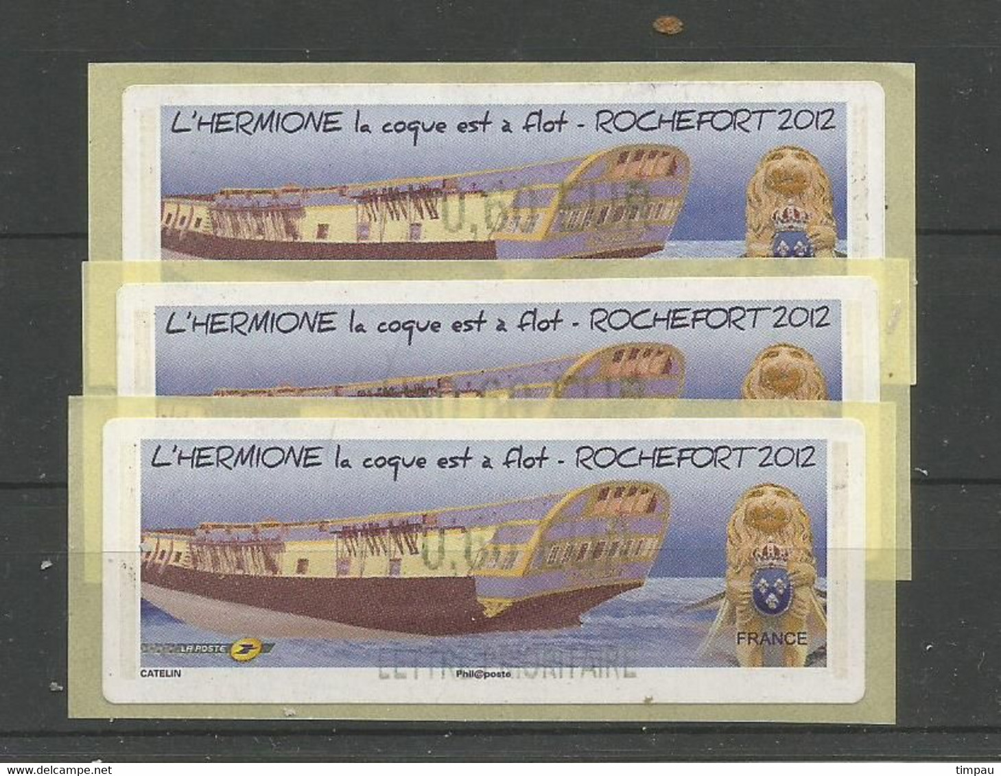 L'HERMIONE ROCHEFORT 2012 - 1999-2009 Illustrated Franking Labels