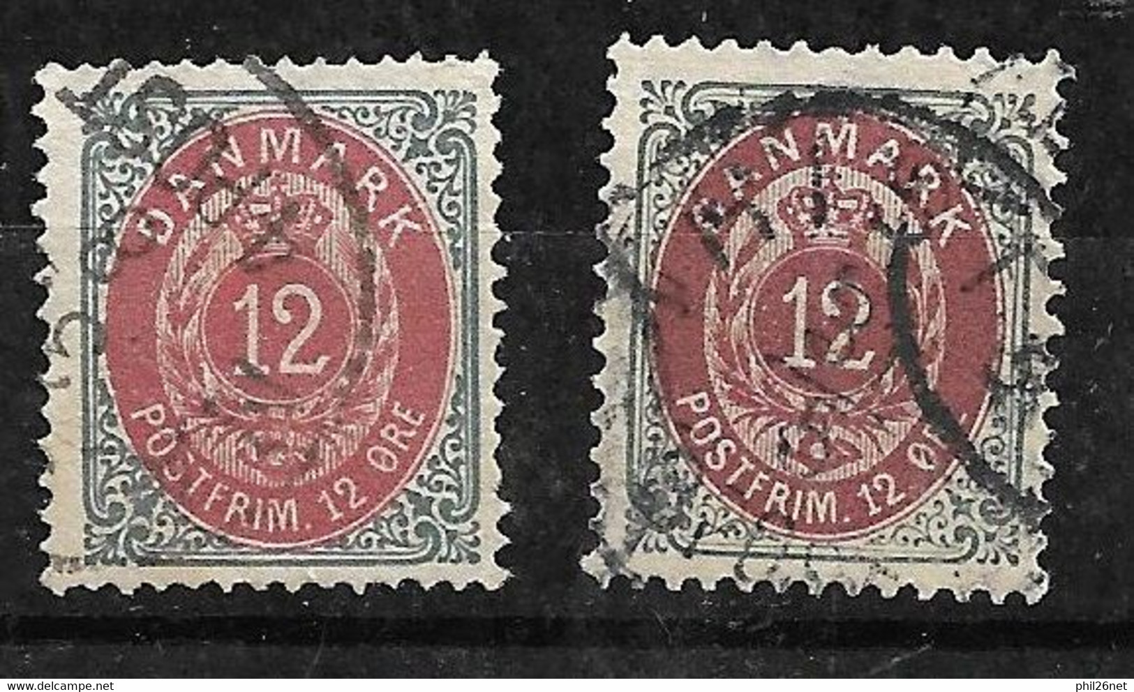 Damenark  N° 25A Et 25B  Oblitérés     B/TB    Voir  Scans    - Used Stamps