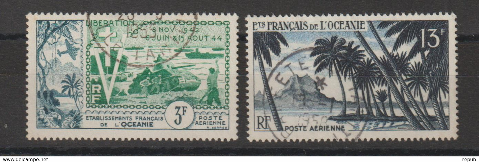 Océanie 1954-55 Divers PA 31 Et 32, 2 Val Oblit. Used - Used Stamps