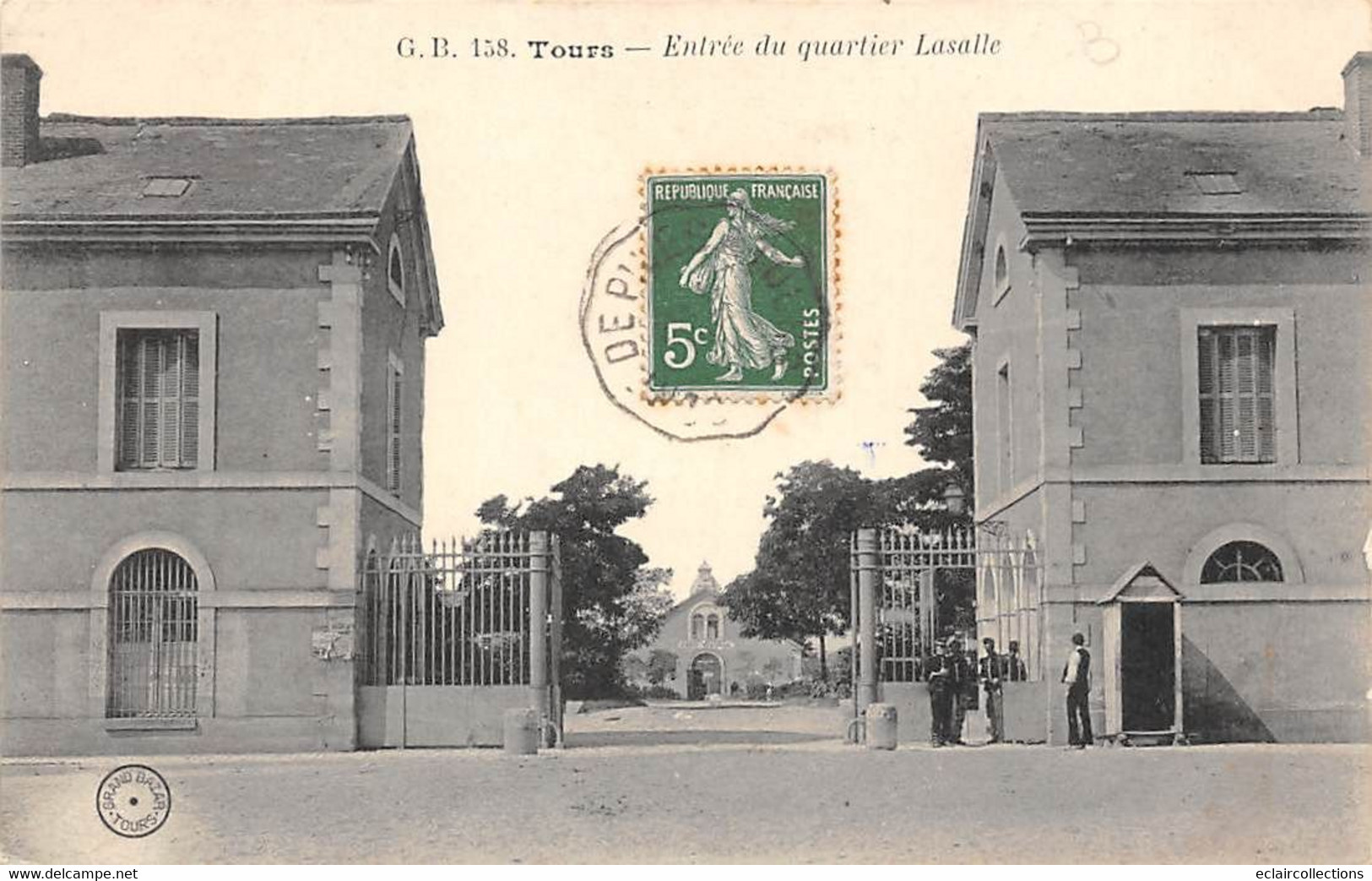 Tours    37          Militaria      Entrée Du Quartier Lasalle   N° G B 138   (voir Scan) - Tours