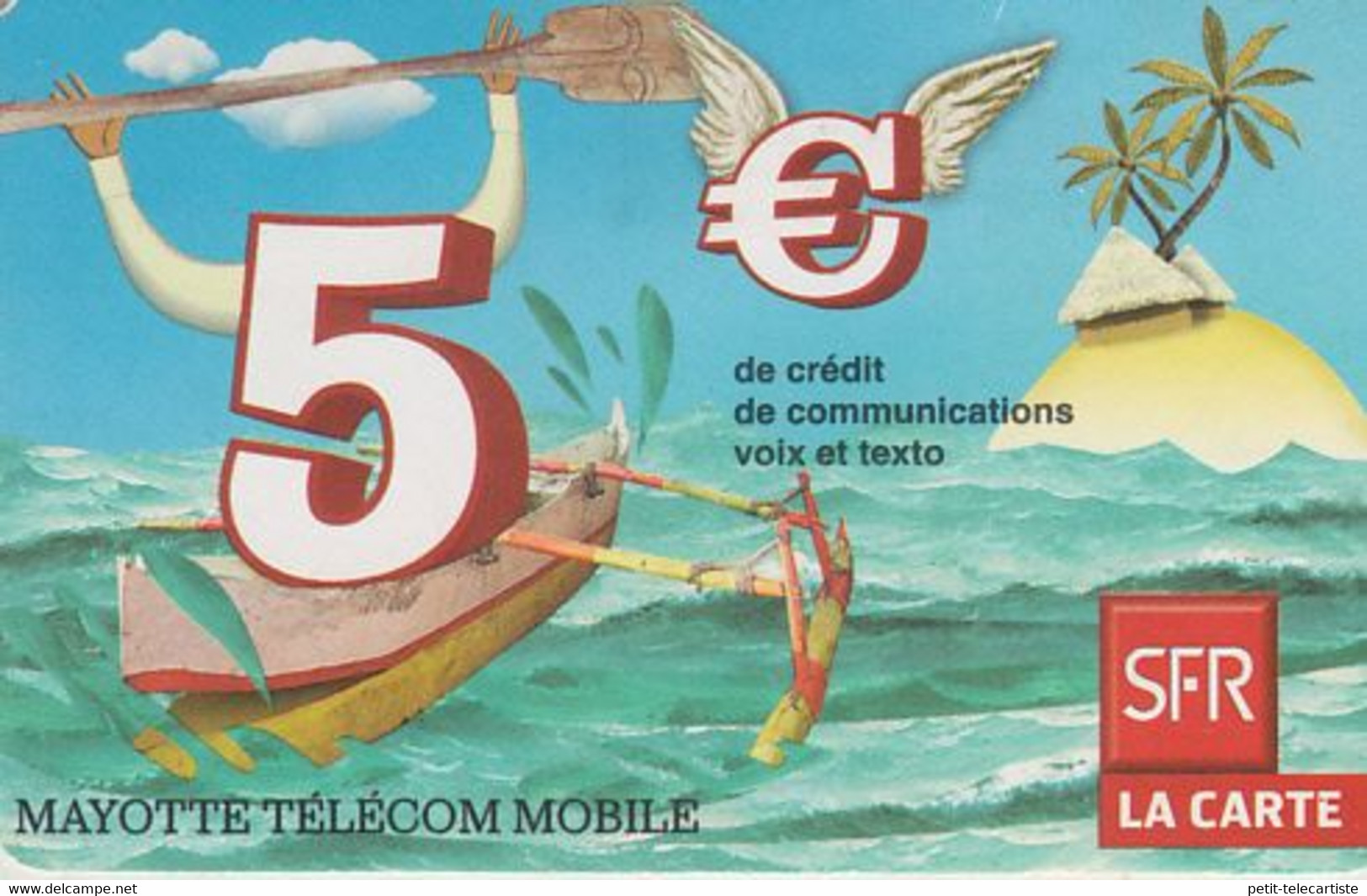 MAYOTTE - TÉLÉCARTE - GSM DU MONDE *** RECHARGE GSM - SFR 5€ - 01/10 *** - TAAF - French Southern And Antarctic Lands