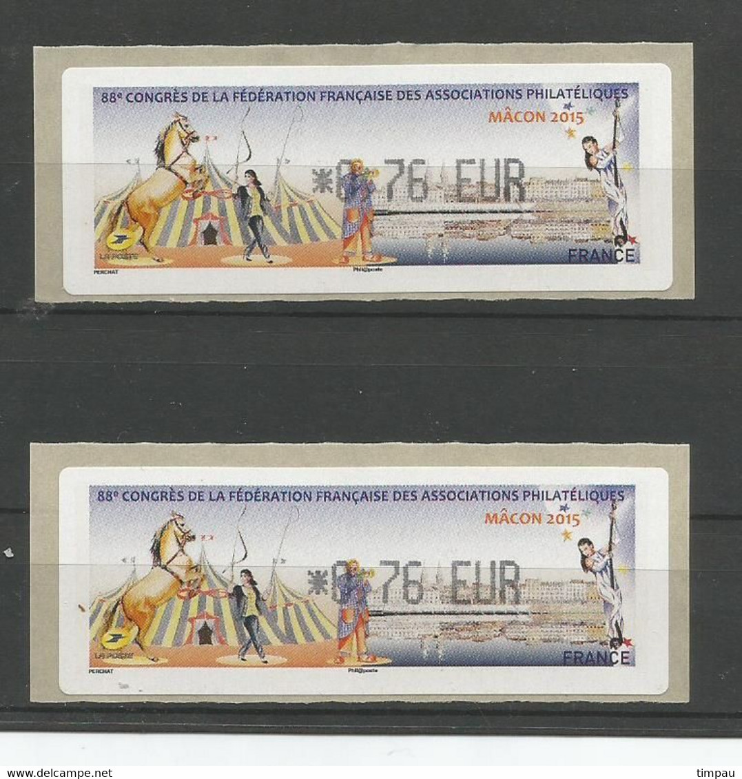 88eCongrès FFAP MACON 2015 - 1999-2009 Illustrated Franking Labels