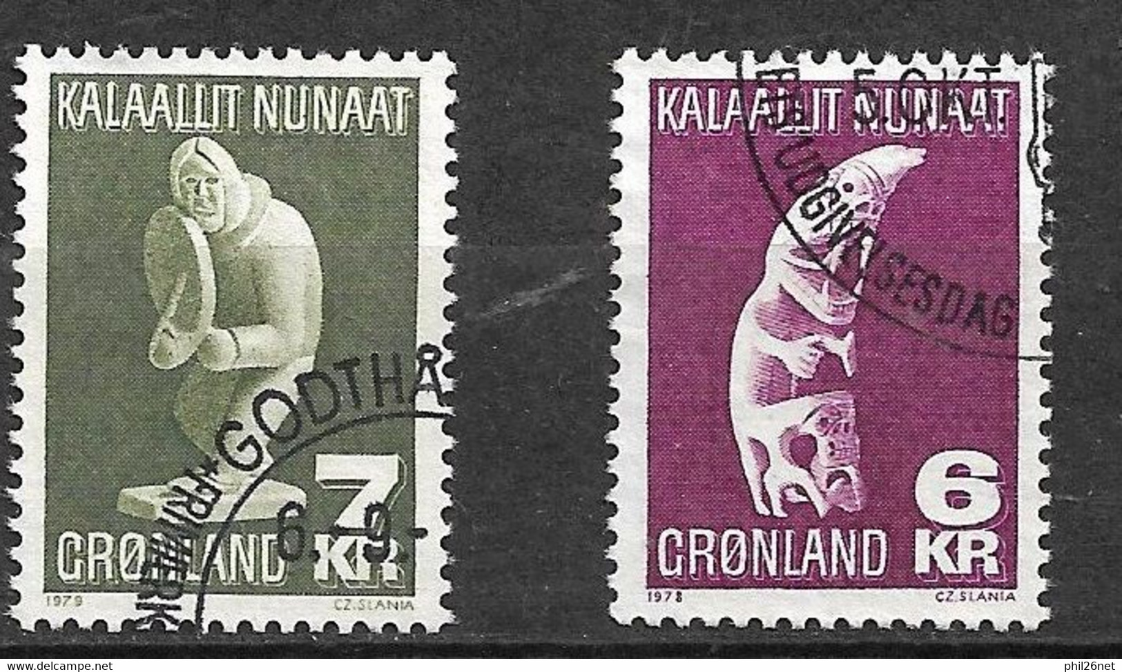 Groenland N°  99 Et 105 Artisanat   Oblitérés  B/TB    Voir  Scans    - Gebraucht