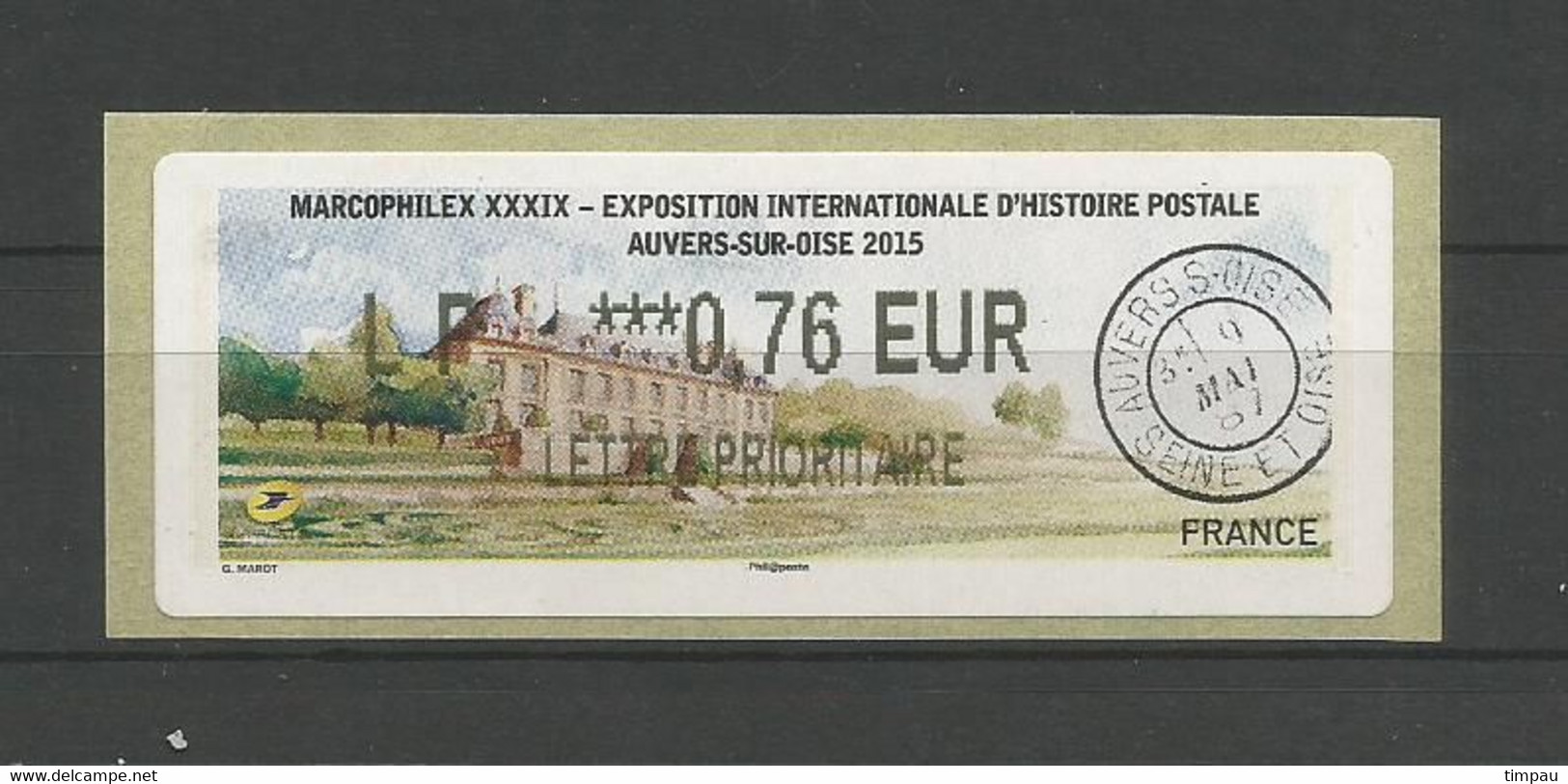 MARCOPHILEX AUVERS SUR OISE 2015 - 1999-2009 Vignette Illustrate