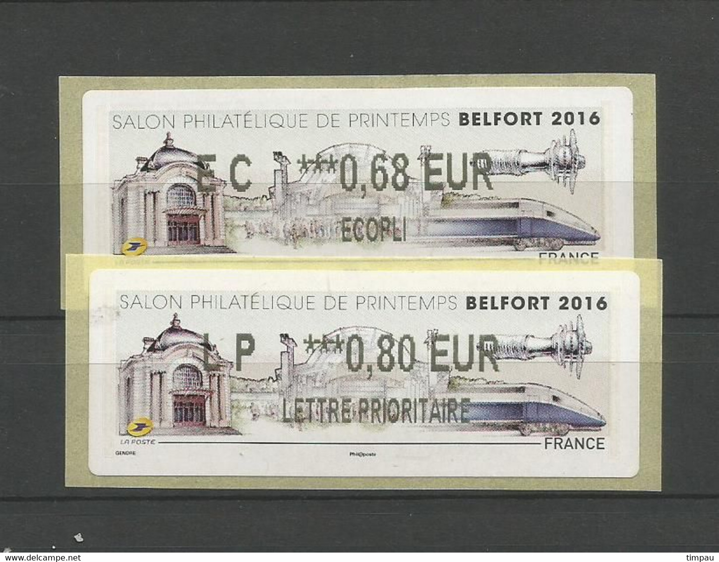 SALON DE PRINTEMPS BELFORT 2016 - 1999-2009 Illustrated Franking Labels