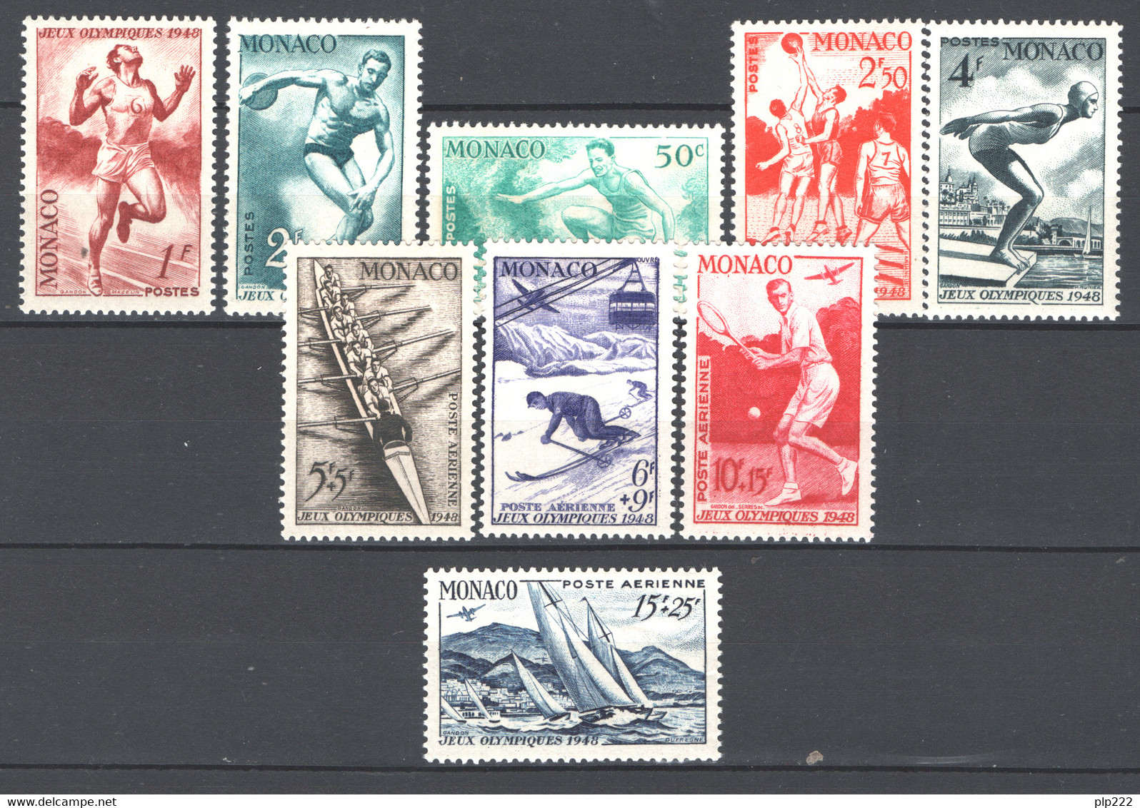 Monaco 1948 Unif.319/23+A32/35 **/MNH VF/F - Unused Stamps