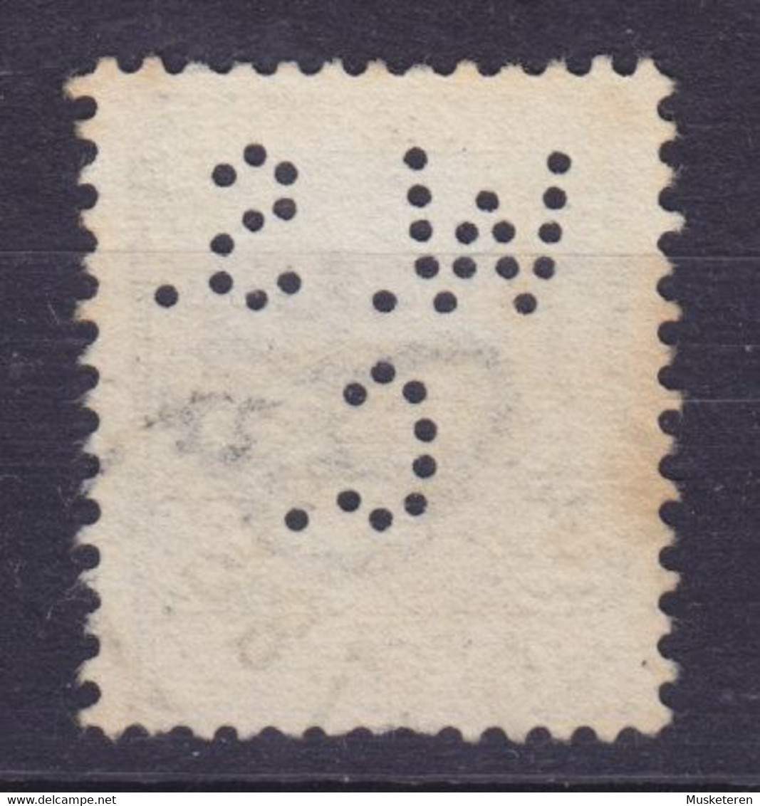 Denmark Perfin Perforé Lochung (W18) 'W.S.C.' W. Strøier & Co. 1907 Mi. 55, 20 Øre Fr. VIII. - Abarten Und Kuriositäten