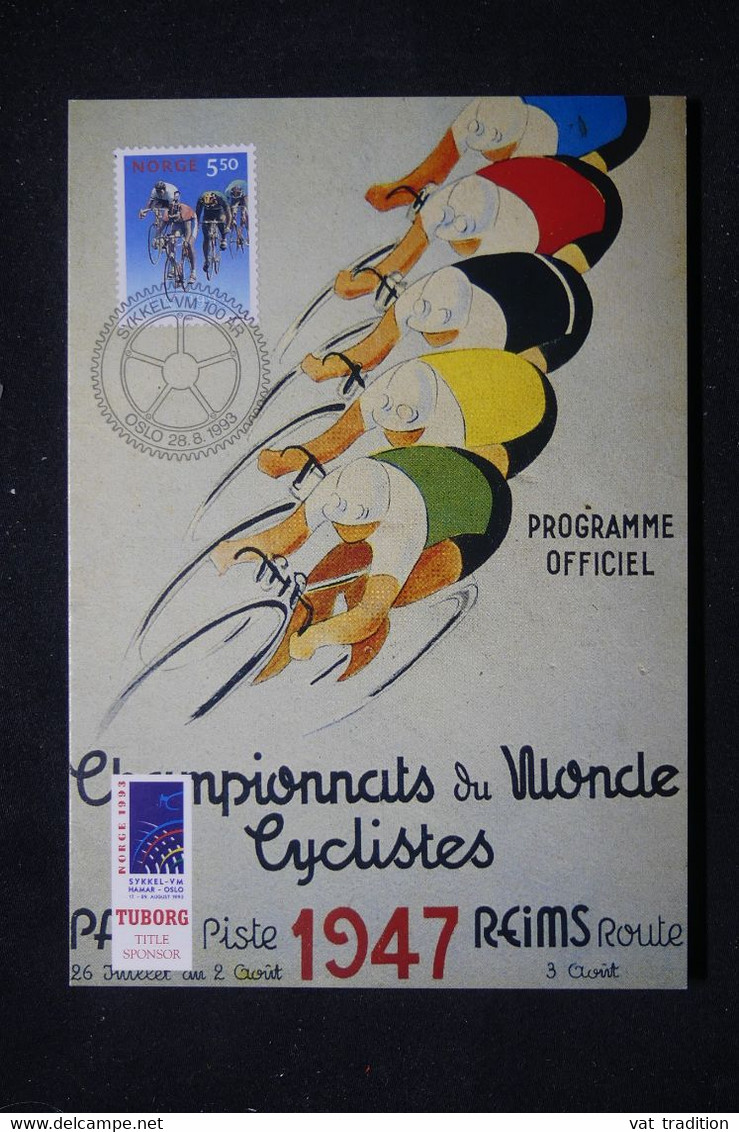 NORVÈGE - Carte Maximum En 1993 - Cyclisme - L 110658 - Tarjetas – Máximo