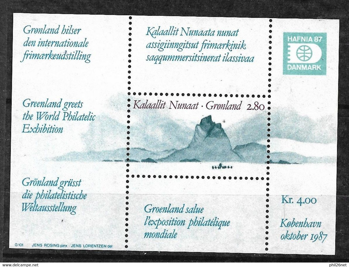 Groenland   Bloc  N°  2  Neufs  ( * )   B/TB    Voir  Scans    - Blocks & Sheetlets