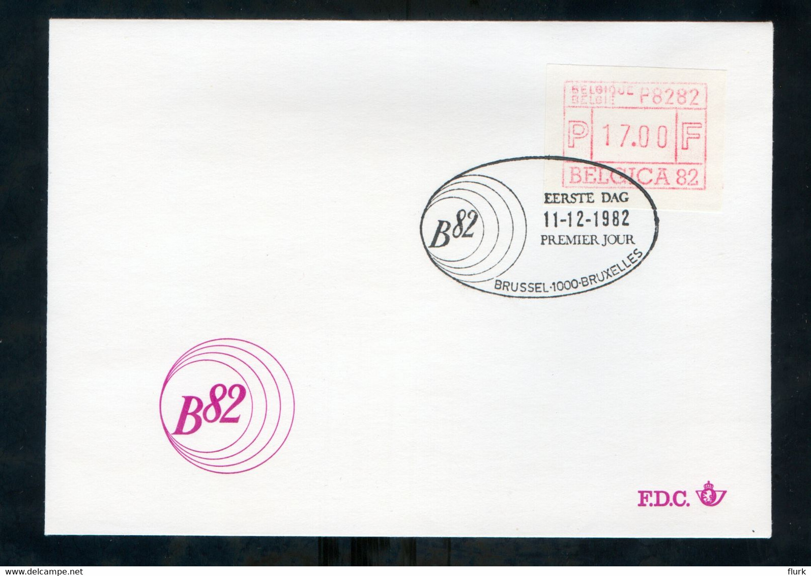 België FDC ATM6A Perfect (2 Scans) - Cartas & Documentos