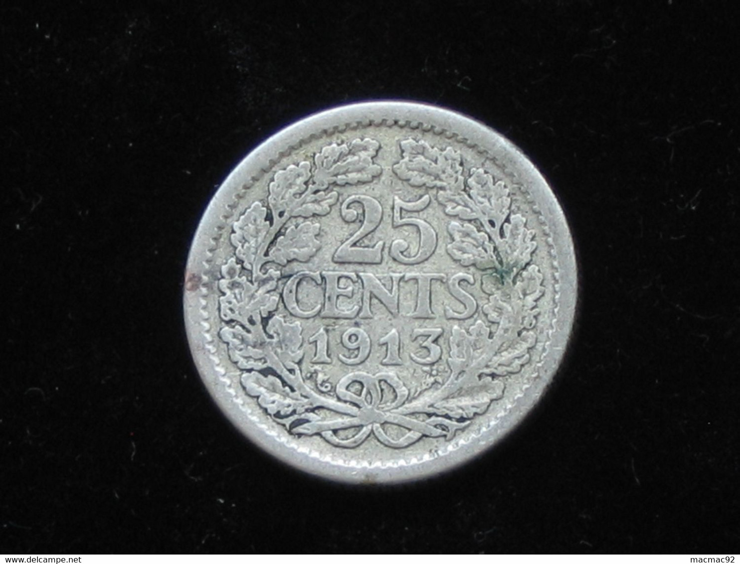 PAYS BAS - 25 Cents 1913 - WILHELMINA Koningin Der Nederlanden   **** EN ACHAT IMMEDIAT **** - 25 Cent