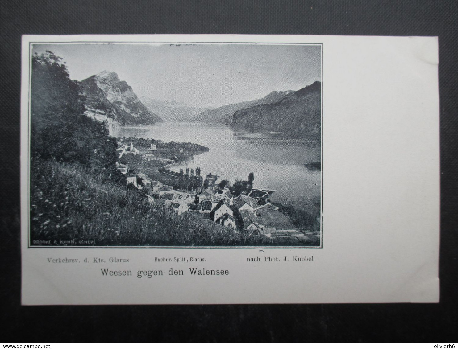 CP SUISSE (V2112) WEESEN GEGEN DEN WALENSEE (2 Vues) Pht. J Knobel - Weesen