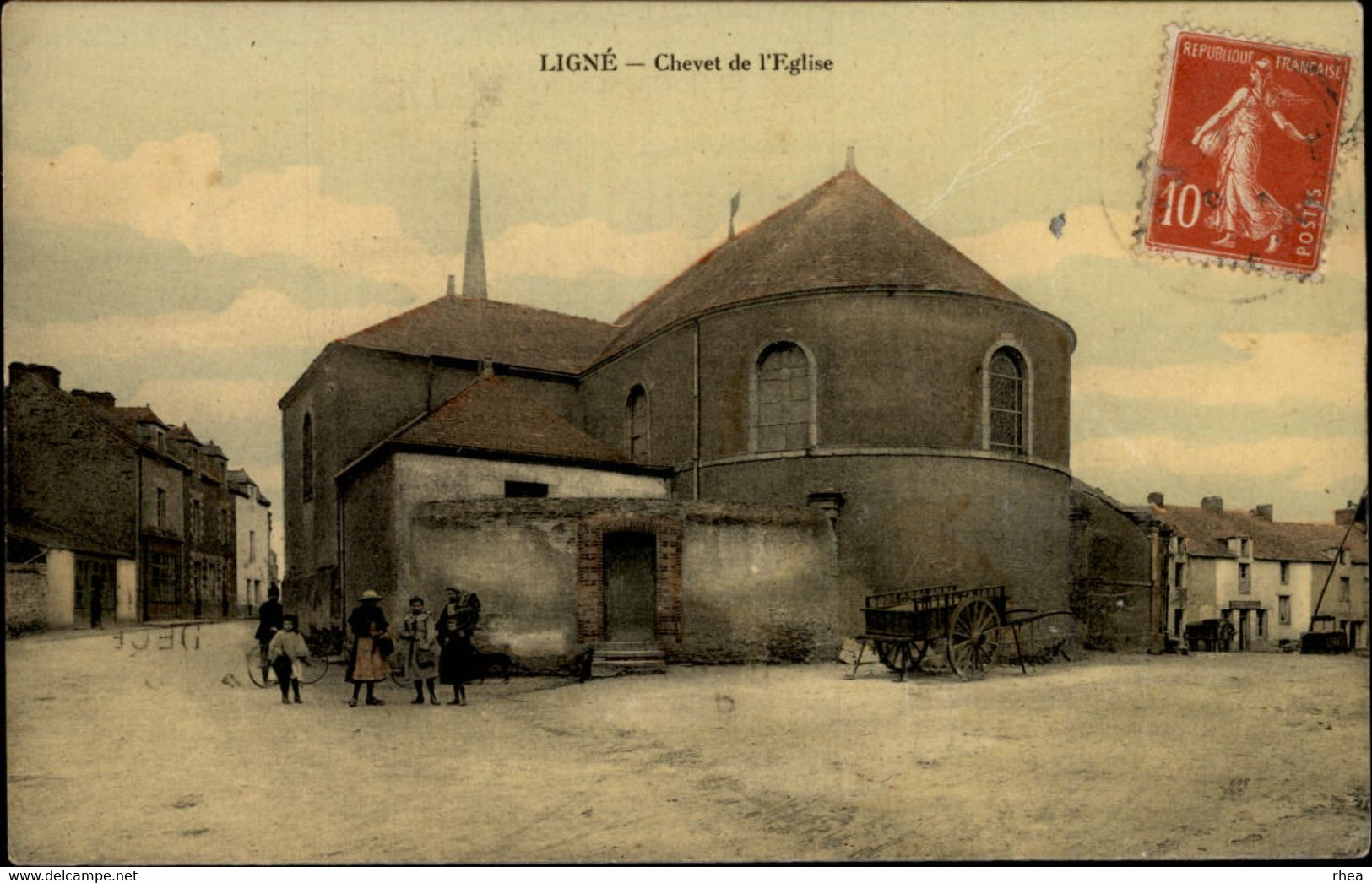 44 - LIGNE - Chevet De L'église - Abside - Ligné