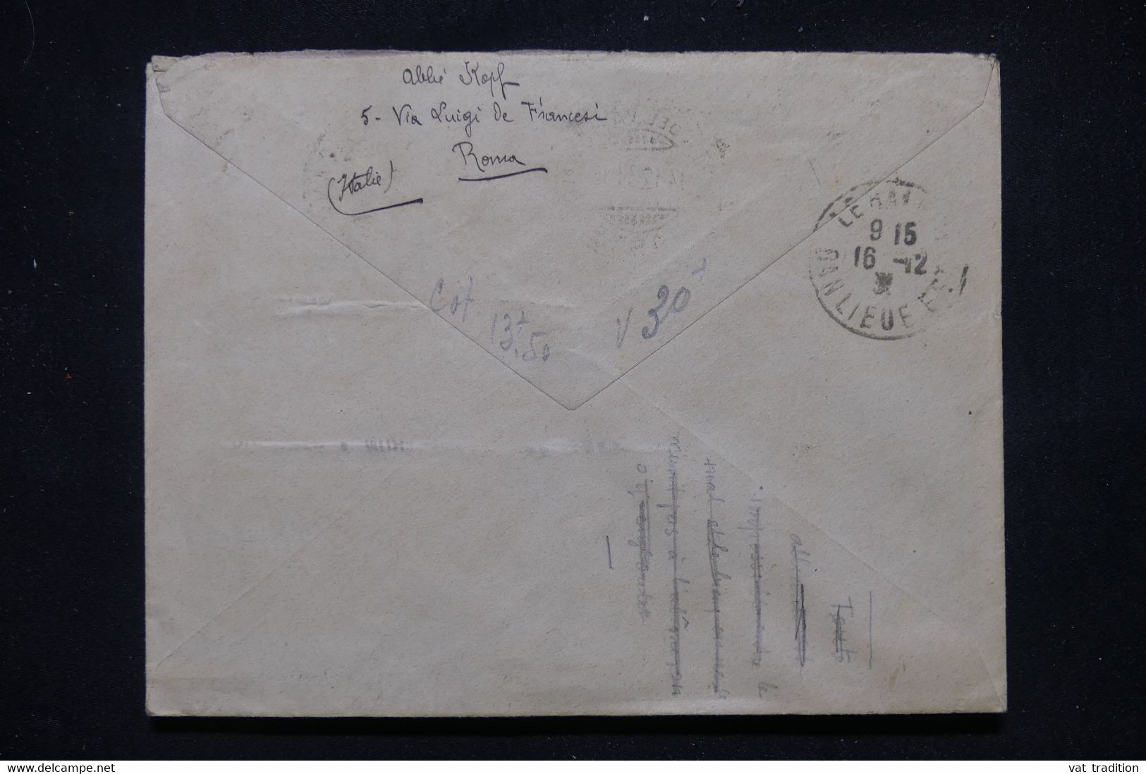 VATICAN - Enveloppe Pour La France En 1931, Affranchissement Varié - L 110677 - Lettres & Documents