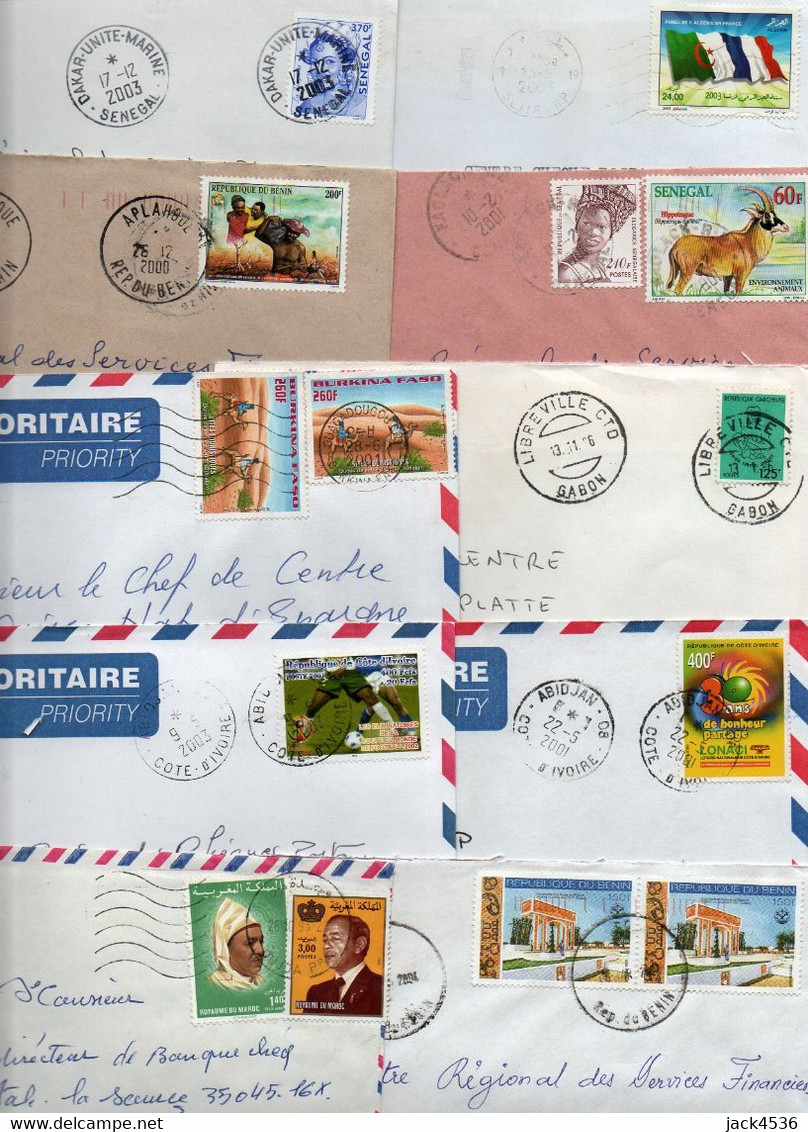 Lot De Timbres Oblitérés - AFRIQUE - - Mezclas (max 999 Sellos)