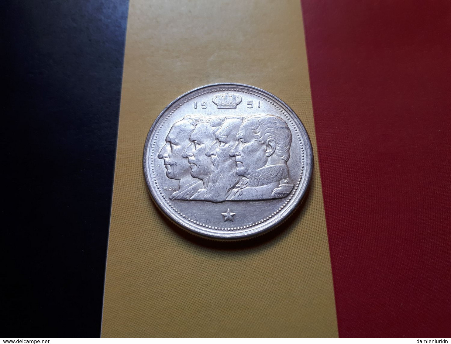 BELGIE KAREL 100 FR 1951 ZILVER - 100 Franc