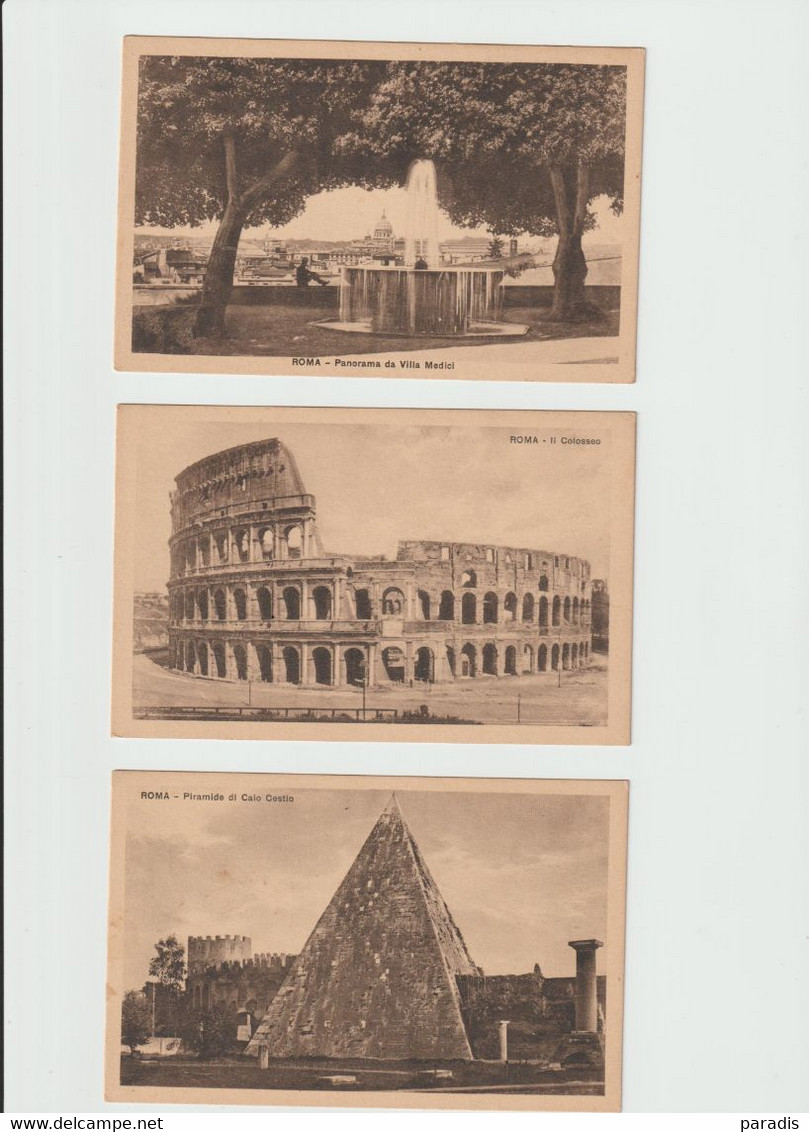 CPA  Série De 11 Cartes Neuves  ROME Dont Monuments Et édifices - Collections & Lots