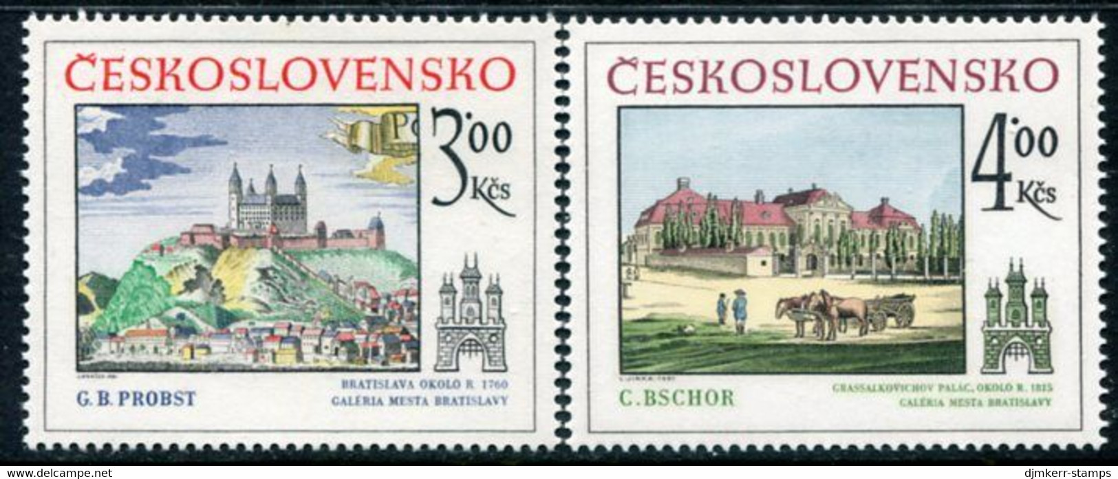 CZECHOSLOVAKIA 1981 Historic Bratiskava MNH / **.  Michel 2619-21 - Nuevos