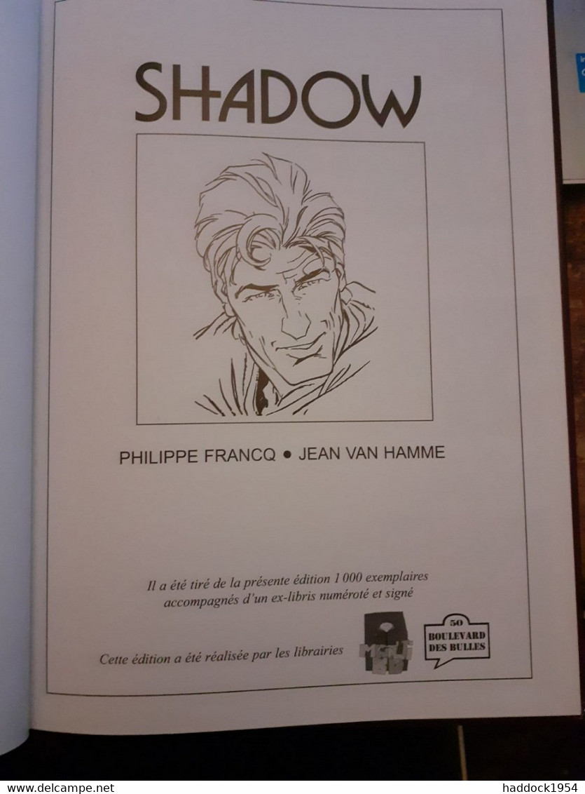 Shadow Largo Winch PHILIPPE FRANCQ JEAN VAN HAMME Boulevard Des Bulles 2002 - Largo Winch