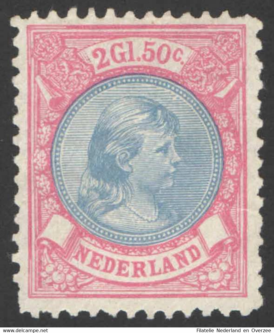 Nederland 1896 NVPH Nr 47 Ongebruikt/MNG Prinses Wilhelmina, Princess Wilhelmina - Unused Stamps