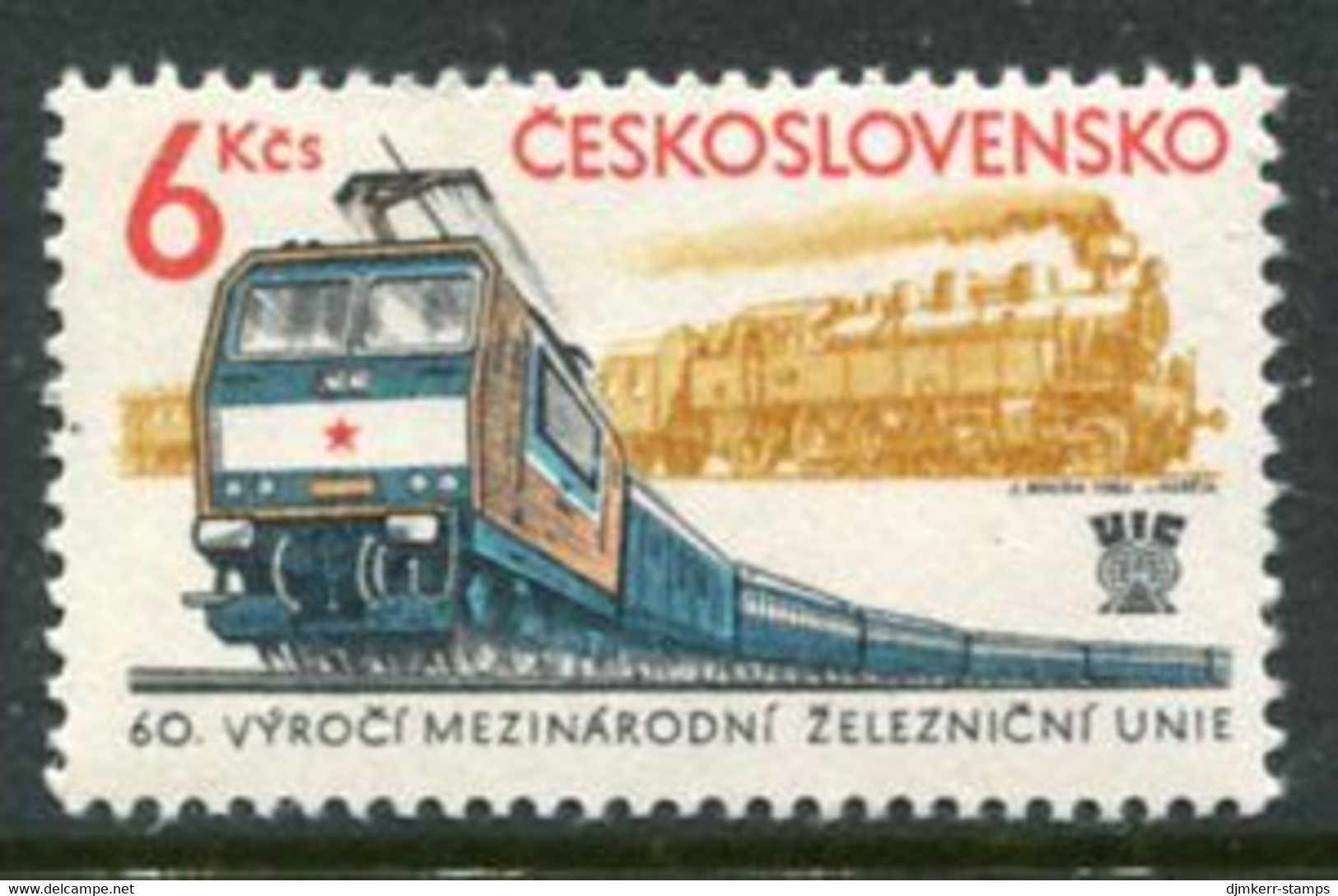 CZECHOSLOVAKIA 1982 International Railway Union  MNH / **.  Michel 2657 - Nuovi