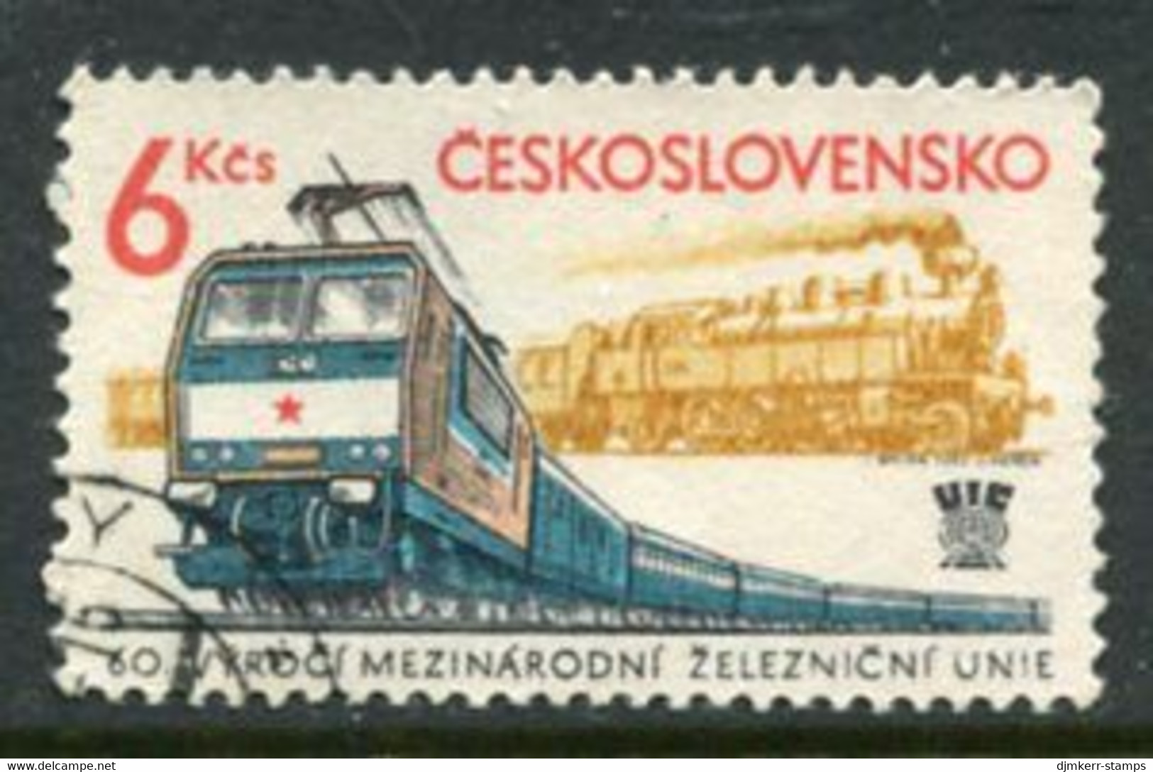 CZECHOSLOVAKIA 1982 International Railway Union  Used.  Michel 2657 - Usati