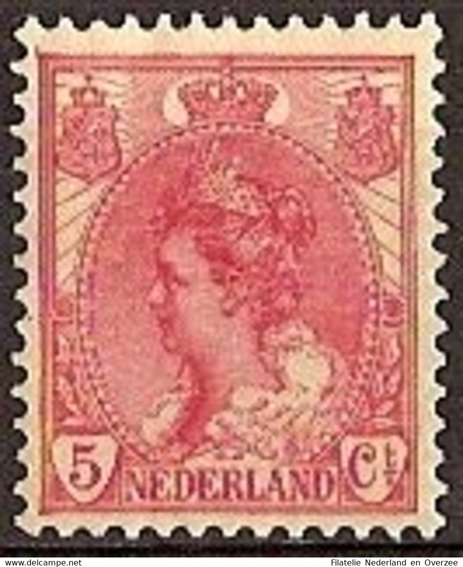 Nederland 1899 NVPH Nr 60 Ongebruikt/MH Koningin Wilhelmina - Ungebraucht