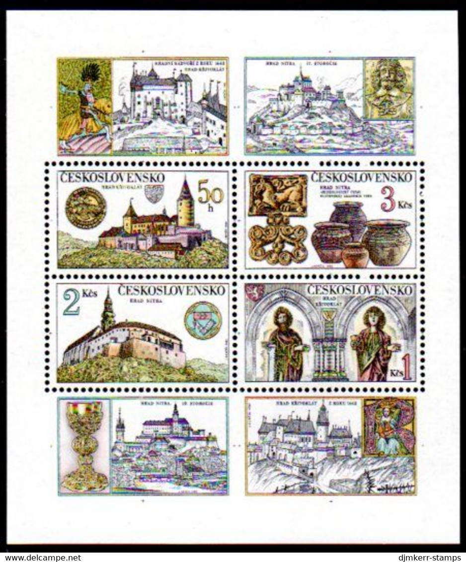 CZECHOSLOVAKIA 1982 Castle Treasures Block MNH / **.  Michel Block 50 - Ungebraucht