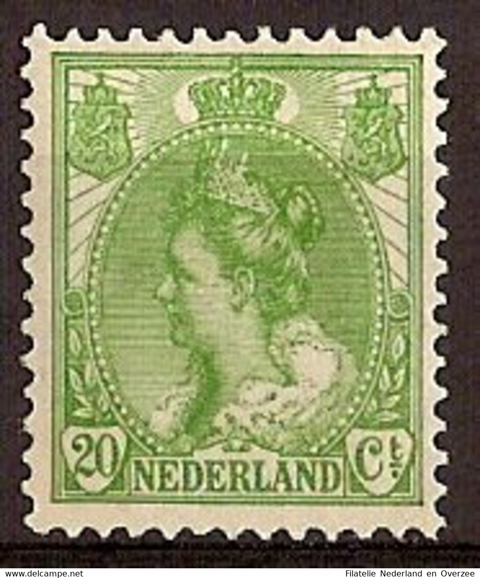 Nederland 1899 NVPH Nr 68 Ongebruikt/MH Koningin Wilhelmina - Ungebraucht