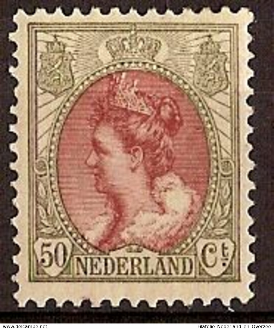 Nederland 1899 NVPH Nr 74 Ongebruikt/MH Koningin Wilhelmina - Ongebruikt