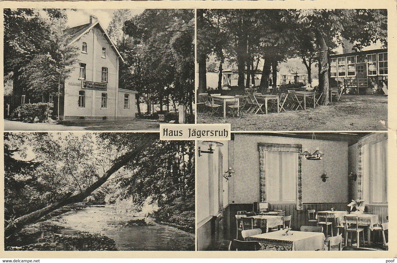 Park-restaurant " Haus Jägersruh " : Vicht-Jägersfahrt --- 1953 ( Multivieuw) - Stolberg